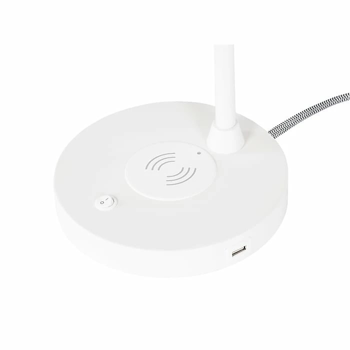 Gry Mattr LED Desk Lamp, 24", White Metal (GMCC-00858) - Image 5