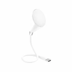 Sarina LED Desk Lamp, 9.33", White (SA-USBL)