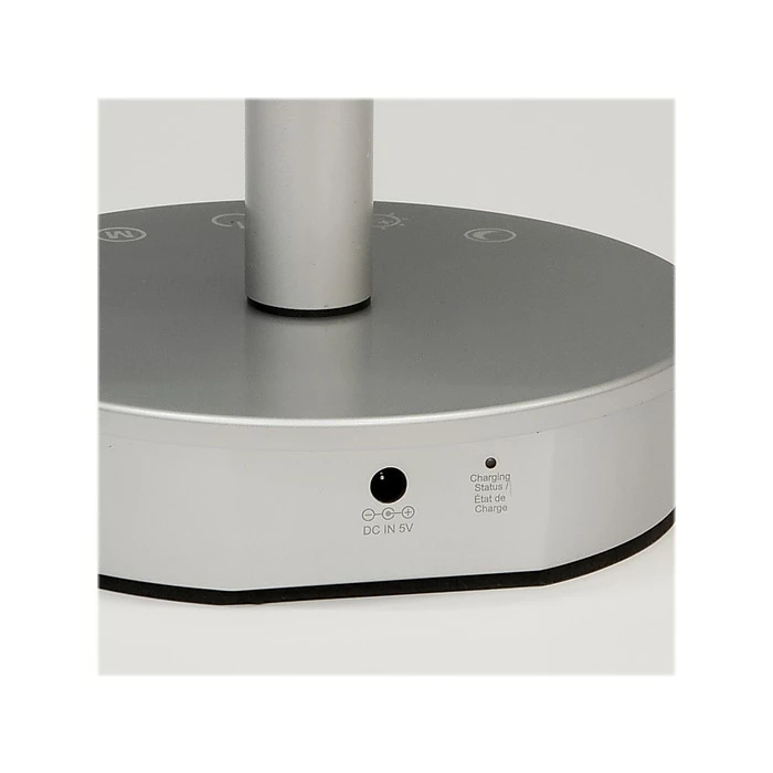 UltraBrite LED Desk Lamp, 18.7", Silver/White (UDL1156-SLV-DS) - Image 4