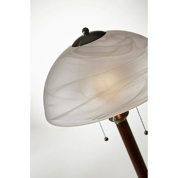 Adesso Home Adesso® Lexington Incandescant Table Lamp, Dark Walnut & Brushed Steel (4050-15) - Image 3
