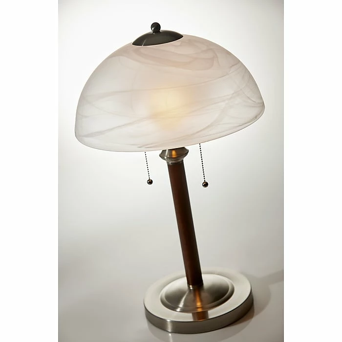 Adesso Home Adesso® Lexington Incandescant Table Lamp, Dark Walnut & Brushed Steel (4050-15) - Image 4