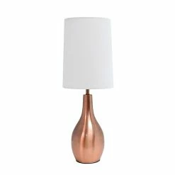 Simple Designs Incandescent Table Lamp, Rose Gold (LT3303-RGD)