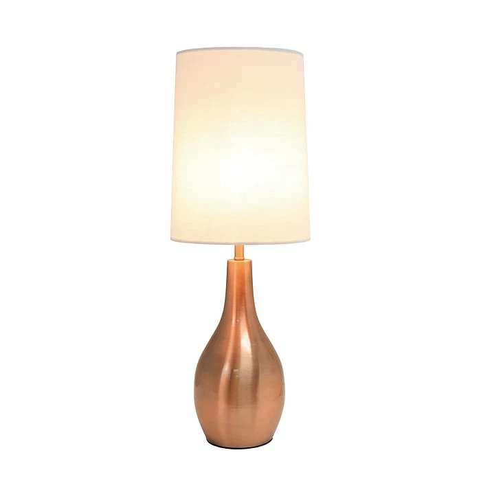 Simple Designs Incandescent Table Lamp, Rose Gold (LT3303-RGD) - Image 2