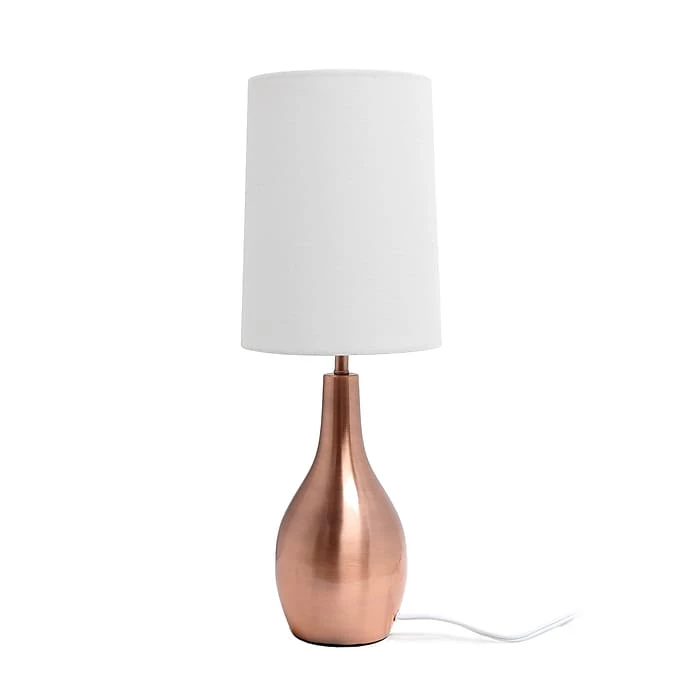 Simple Designs Incandescent Table Lamp, Rose Gold (LT3303-RGD) - Image 3