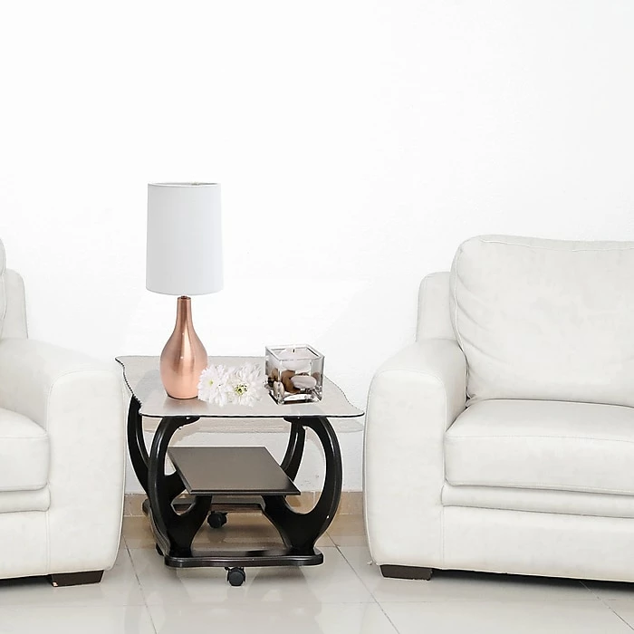 Simple Designs Incandescent Table Lamp, Rose Gold (LT3303-RGD) - Image 4