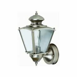 Designer's Edge 15 - 1/2" Beveled Square Coach Light W/ Motion - Pewter