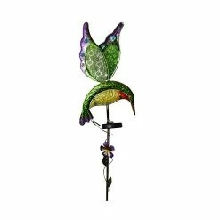 Moonrays Solar Powered White LED Hummingbird Stake Light (91442)